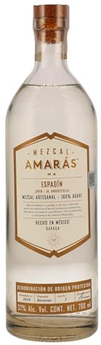 Mezcal Amarás | Espadin | 700 ml | Aus süßen Espadin-Agaven | In Handarbeit hergestellt | Mit überwältigender natürlicher Komplexität