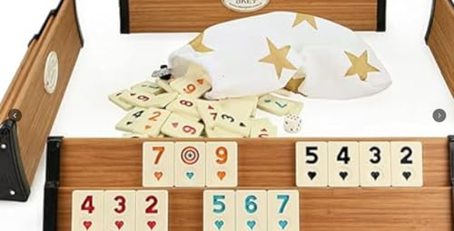 Kompakt VIP Wooden Rummy Set/VIP Ahsap Okey SETI mit Melamin Steine/Hell