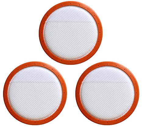 FFyan, aspiradora lavable de repuesto, filtro HV redondo, elementos de filtro HEPA de algodón para Midea C3-L148B C3-L143B VC14A1-VC, 3 uds 130mm