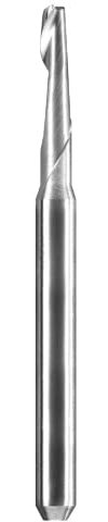 VHM Schaftfräser Einschneider |Z1| 1 Stück Ø 3,00 mm | Schaft 3,175mm (1/8) | Flacher Stirnanschliff | Durchmesser wählbar | XGOTEC