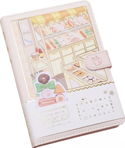 KetA Notizbuch, liniert, Kawaii-Tagebuch, japanisches Tagebuch, japanisches niedliches Kawaii-Tagebuch, 19,3 x 13 cm, 256 Seiten, hochwertiges Papier