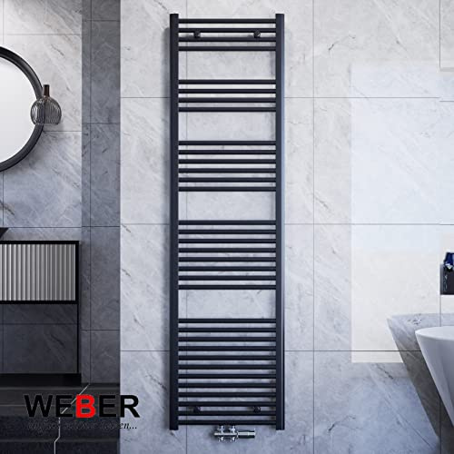Badheizkörper Heizung Badezimmer Heizkörper alle Größen Weiß/Anthrazit WEBER (40x160cm anthrazit)