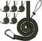 Raweao 6-Pack Upgraded Tool Lanyard for Working at Height, Retractable Tool Tethering Kit for Scaffolding, Multifunction Dual Rope, Maximum Weight Limit 6.8KG/15lb Tool Tether Safety Rope