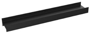 Emco Aura 854513402 Shower Rail 600 mm with Two Drain Channels Matte Black