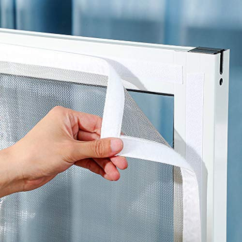 AOKODA Pantalla antimosquitos Pantalla Anti-Mosca Cortina Mágica, Verano Invisible Mosquitera Malla Aire Ajustable Fibra de Vidrio Personalizada
