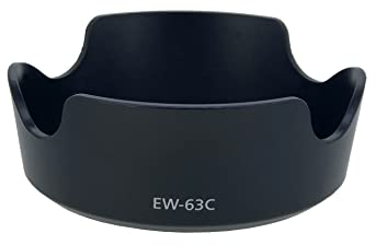 Braleto Parasoleil EW-63C pour Canon EF-S 18-55 mm f/3.5-5.6 is STM Objectif Parasoleil Accessoires pour Appareil Photo protège l'objectif et évite Les Reflets