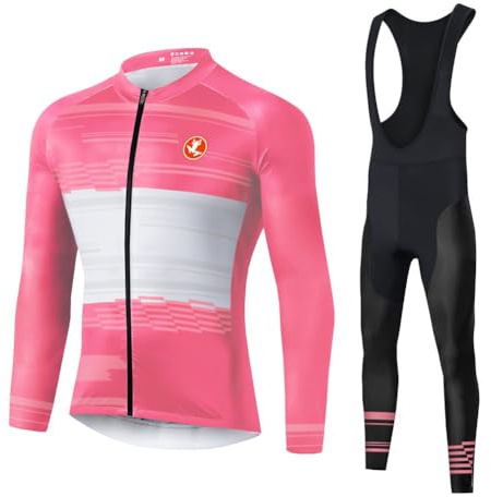 UGLY FROG New 2024 Herren Radbekleidung Winter Fleece Radtrikot Fahrradanzug Herren Winter mit 3D Silikon Gepolsterten für MTB Outdoor Fleece mit 20D Polster Hosen