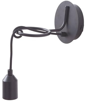 Lindby Wandlampe schwarz Metall, Wandleuchte innen 1x E27 max. 15W ohne Leuchtmittel Innenleuchte Wand Wandbeleuchtung Wohnzimmer Esszimmer Flur