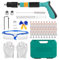 Pistola Manuale Sparachiodi con 200 chiodi tondi, Pistola per Unghie Sparachiodi, Pistola sparachiodi portatile, Strumento di fissaggio della parete del (A)