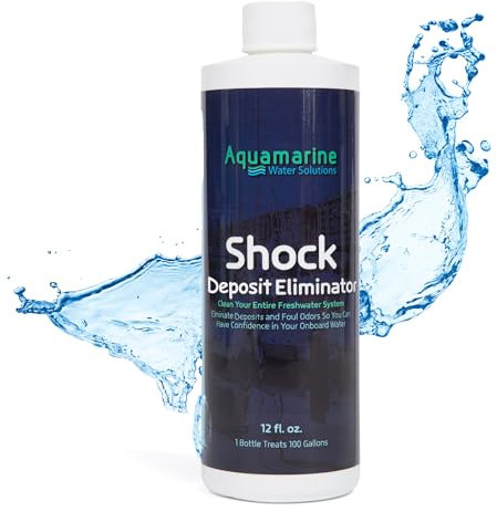 Aquamarin Water Solutions – Wassertank-Tiefenreiniger und Deodorierer – behandelt und pflegt Süßwassersysteme für Boote, Wohnmobile und Haushalte – ideal für den Einsatz nach saisonaler Lagerung – 350