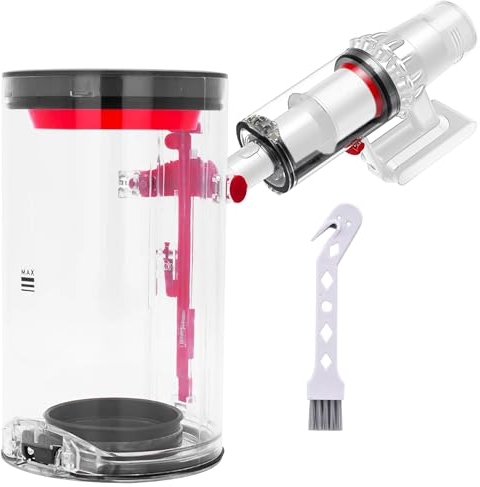 Arcets Poubelle Conteneur Réservoir compatible pour Dyson V11 V15 SV14 SV15 SV22 Bac Réservoir Poussière Aspirateur, Pièces Détachées Accessoire Rechange Dustbin, Version Large Bin