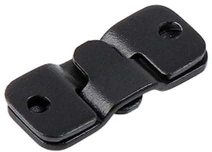 4 Paar Möbel Steckverbinder - Schwarz | 44x19 mm Couchverbinder | Sofa Schnapp-Verbinder | Einhänge-Verbinder | Polster-Möbel Beschlag [ineinandergreifend] - Bilderrahmen Halterung Befestigung Wand