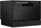 Black Worktop Dishwasher - 6 Place Settings - Portable Tabletop Dish Washer