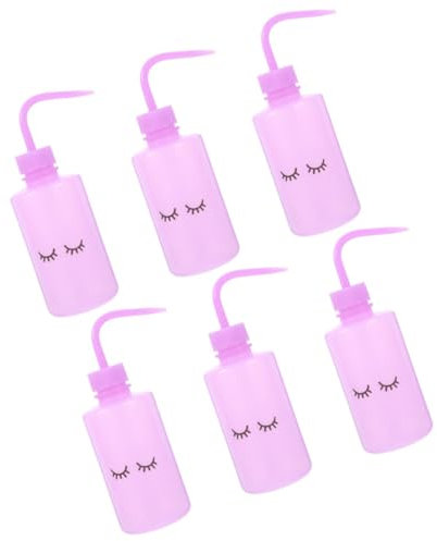 MERRYHAPY 6pièces Bouteilles De Nettoyage Pour Lot De Flacons Squeeze Avec Embout Incurvé Bouteilles Flexibles Et Résistantes Pour Arrosage Précis Nettoyage