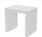 BAM BOO BOX Hocker mit Stauraum aus Bambus Weiß – Sitzhocker Holz für Bad, Flur oder Schlafzimmer – Holzhocker 45x33x43 cm – Stabiler Badezimmerhocker bis 250 kg belastbar