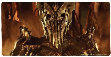 The Lord of The Rings Sauron Character Large Gaming Mouse Pad Desk Mat with Stitched Edges, Non-Slip Base for Gamer, Home and Office, 31.5 x 15.7