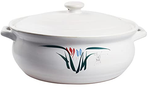 ABNNHK Olla para Sopa Olla de cerámica con Resistencia a Altas temperaturas para Hacer Sopa