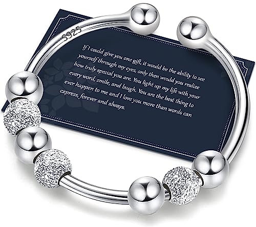 J.Fée Anxiety Ring Silber 925 Stress Ring Damen Stressring Silber Ringe 925 Frauen Angstring Silber Anxiety Ringe Verstellbar Ringe Für Frauen