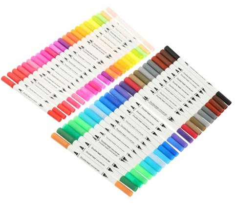 PHENOFICE 48stücke Teiliges Wasserfarben-marker Mit Doppelspitze Praktische Kunststifte Für Zeichnungen Und Malerei Für Schüler Künstler Und Bunte Farben Für Kreative Projekte