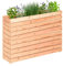 Mega Holz Pflanzkübel Modulo Lärche, Blumenkübel aus Holz, wetterfest, Innen- und Außenbereich, Witterungsbeständig, Blumenkasten für Garten, Terrasse und Balkon, Modular, Stapelbar (Hochbeet 120 cm)