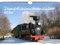 Dampflokomotivenzauber DIN A4 Kalender für 2026 Eisenbahn - Geschenkset Inhalt: 1x Kalender 1x Weihnachtsanhänger 1x Grußanhänger (gesamt 3 Teile)