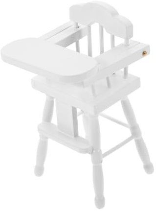 ERINGOGO Miniatur Holz Hochstuhl Für Puppenhaus Realistische Kinderstuhl Dekoration Für Mini-häuser Und Szenen Für Kreative Spielumgebungen