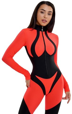 Bona Fide Jumpsuit Damen - Bauchweg Push Up Po-Lift Scrunch Sport Overall