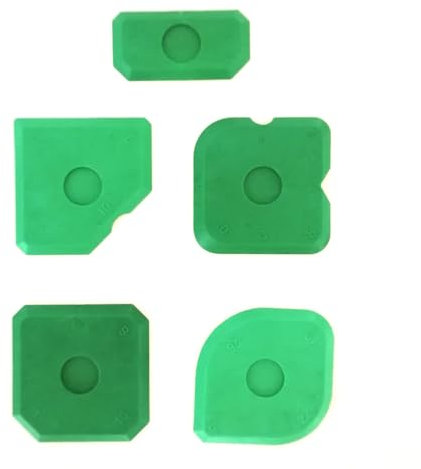 THINCAN Juego de 5 raspadores para calafateo para baño, cocina, ventana, lavabo, sellador de juntas, herramienta de acabado para juntas