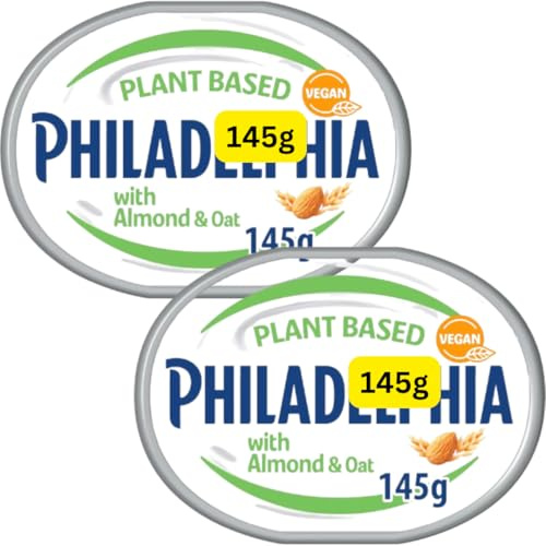 Vegan Almond & Oat Soft Cream Cheese Alternative 145g Philadelphias (2x145g)