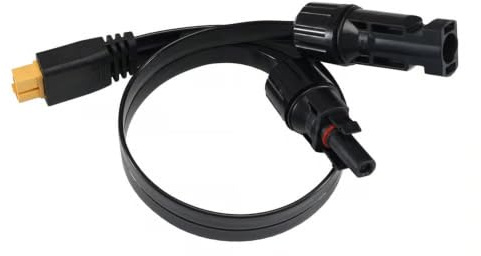 Offgridtec XT60-auf-PV-Stecker Solar-Flachkabel, Plug & Play (1,5 m, 4 mm²) | Für Powerstations, Solarmodule, Balkonkraftwerke, Camper, Boote & Tiny Houses, hocheffiziente Verbindungsleitung