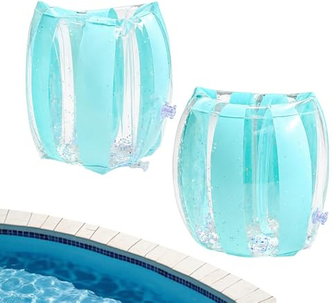 Schwimmarmbänder für Kinder | Verstellbare Aufblasbare Trainingsgeräte aus PVC - Schwimmärmel Ringe für Erwachsene und Kinder - für Erwachsene Herren Damen Jungen Mädchen