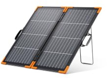 AFERIY 100W Panneau Solaire Portable pour P180 P210 P280, Cellules de Type N Haute Efficacité 25%, Étanche IP67 Panneau Solaire Pliable avec Cadre en Aluminium pour Camping-car, Vanlife, Jardin