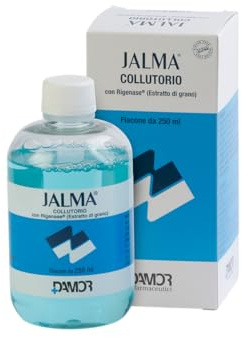 JALMA Collutorio 250 ml con Rigenase e Fluoro | Igiene Orale, Prevenzione Carie, Controllo Alitosi, Protezione Quotidiana del Cavo Orale