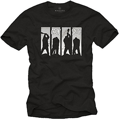 Negan Tee Shirt - Lucille in Action - Walking Dead Comics Noir M