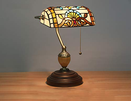 Tiffany Stil Barock Schreibtischlampe Retro Bank Lampe Bar Cafe Nostalgische Tischlampe