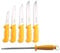 Shov Lot de 6 couteaux de boucher - En acier inoxydable - Qualité professionnelle - Jaune