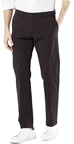Dockers SMART 360 FLEX CHINO TAPERED, Pantalon, Homme, Noir, 33W / 30L