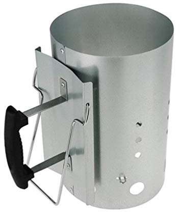 BBQ Zündeimer - Großer Chimney Charcoal Coal Starter - Holzkohlekamin-Starter Mit Wärmeisolationsfilm - Kamin-Starter-Grill Mit Thermoplastischem Griff - 28 * 22,5 7,6Cm