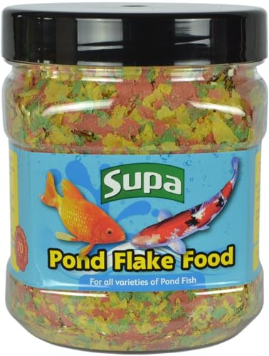 Supa Teichflockenfutter, 170 g, 1 Stück | hochwertiges Koi- und Teichfischfutter für eine nährstoffreich ausgewogene Ernährung