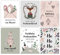 Papierdrachen Weihnachtskarten Set - 12 liebevoll gestaltete Postkarten zu Weihnachten - Kunstdruck zum Verschicken, Pakete dekorieren - Grußkarte Weihachten - Winter Pastell Karten Set 15