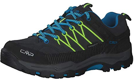 CMP Kids Rigel Low Trekking Shoes Wp Jungen Trekking-Schuhe, Anthrazit Fluo Gelb Antracite Yellow Fluo, 31 EU