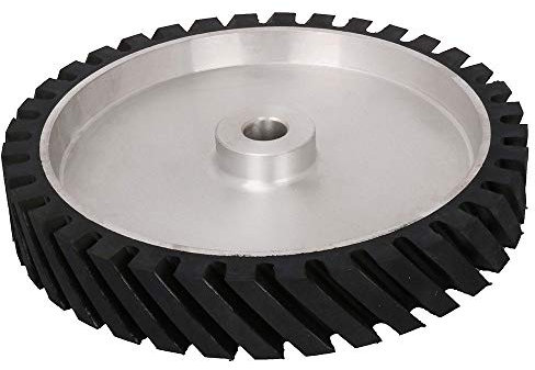 300x50mm gezackter Bandschleifer Kontaktrad Gummirad für Schleifband 1St, Härte 45