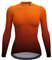Wulibike Radtrikot Langarm Damen Radtrikot Leichtes Radshirt Radjacke Radshirt mit 3 Taschen (Rot und Gelb, M)