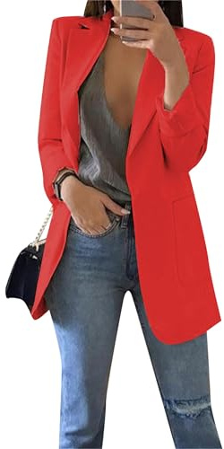 EFOFEI Lady's Lapel Blazer Cool Fashionable Suit Fashion and Elegant Slim Suit Jacket