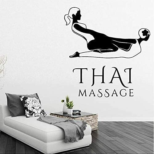 58 X 60 Cm Thai Massage Vinyl Wandkunst Aufkleber Wandaufkleber Pvc Massage Shop Schlafzimmer Wandkunst Aufkleber Wandzubehör