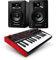 Recording Studio Bundle - AKAI Professional MPK Mini MK3 MIDI Keyboard Controller and 3.5 Studio Monitor Speakers with Music Production Software