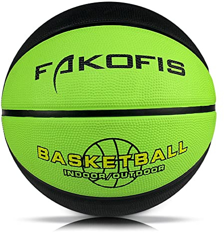 FAKOFIS Basketball Größe 3, Jugend Basketballs Größe 5,Größe 7,Outdoor Indoor Street Basketball,Arena Training Erwachsene Anfänger Basketbälle