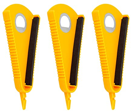 KINHARD 3 Piezas Abrelatas de Tarros, 4 en 1 Abrelatas Multifuncional para Abrir la Rueva Tapa Hermética, Abrelatas Manual Especialmente Diseñado para Niños, Ancianos y Artríticos