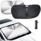 Oziral Parasol para Parabrisas Delantero de Coche Protector UV para Coche Parabrisas Delantero Plegable, Protector Solar Protector de Paraguas para la mayoría de los vehículos 26 * 48 Pulgadas