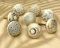 ARTISNO Royal Gold and Cream White Ceramic Door Knobs - 8-Pack Assorted Vintage and Shabby Chic Designs for Interior Furniture, Cabinet, Cupboard Drawers Pulls Handles Set of -8